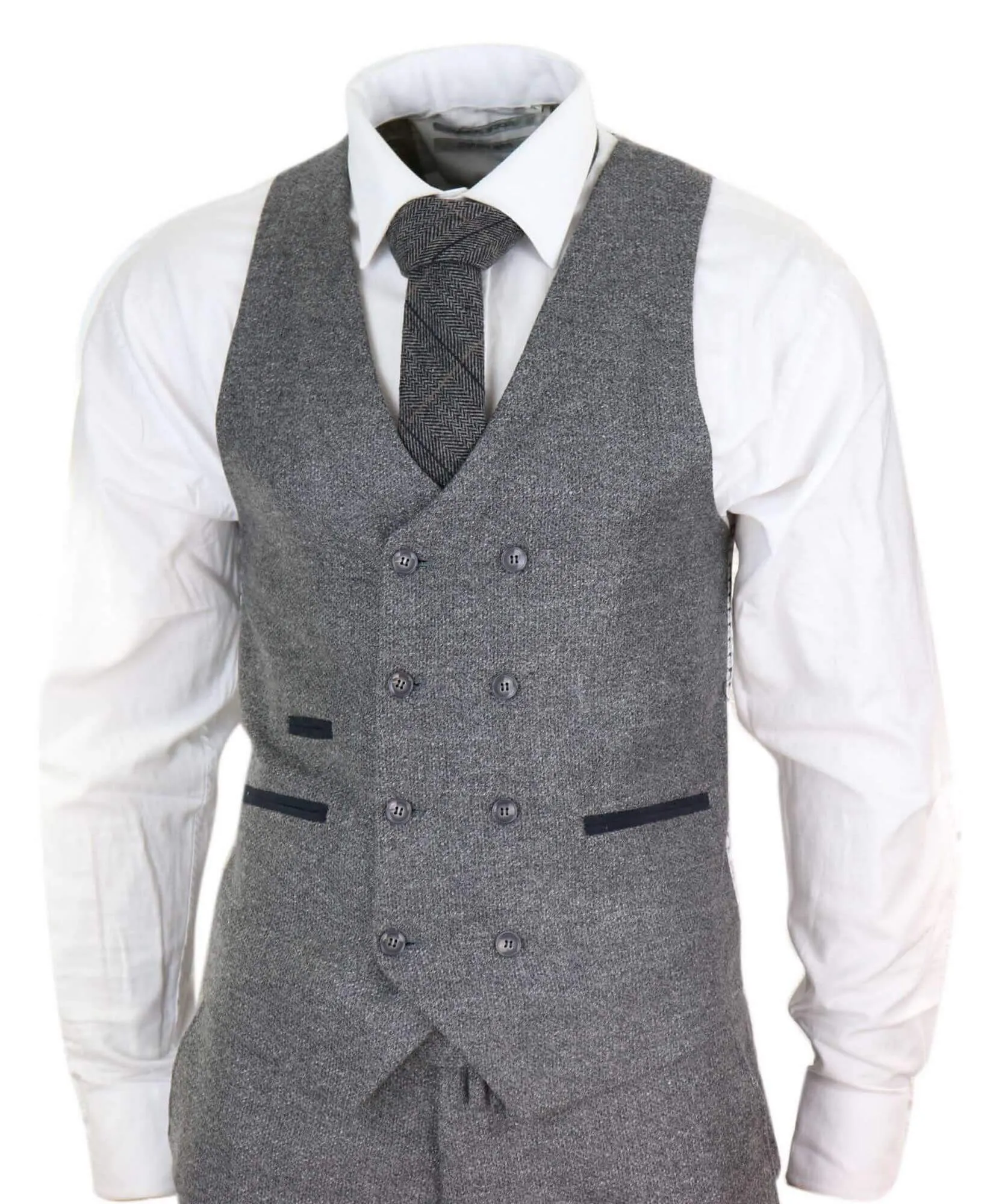 3-teiliger Anzug Doppelreihig Tweed