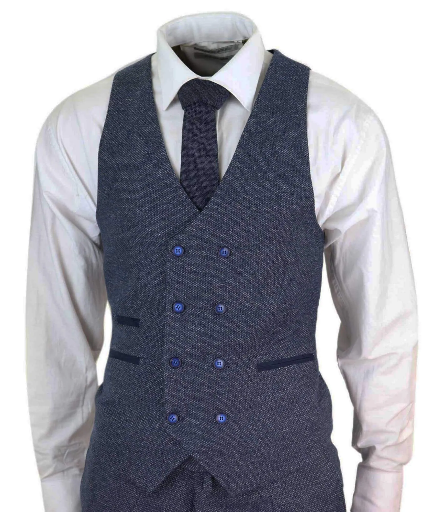3-teiliger Anzug Doppelreihig Tweed