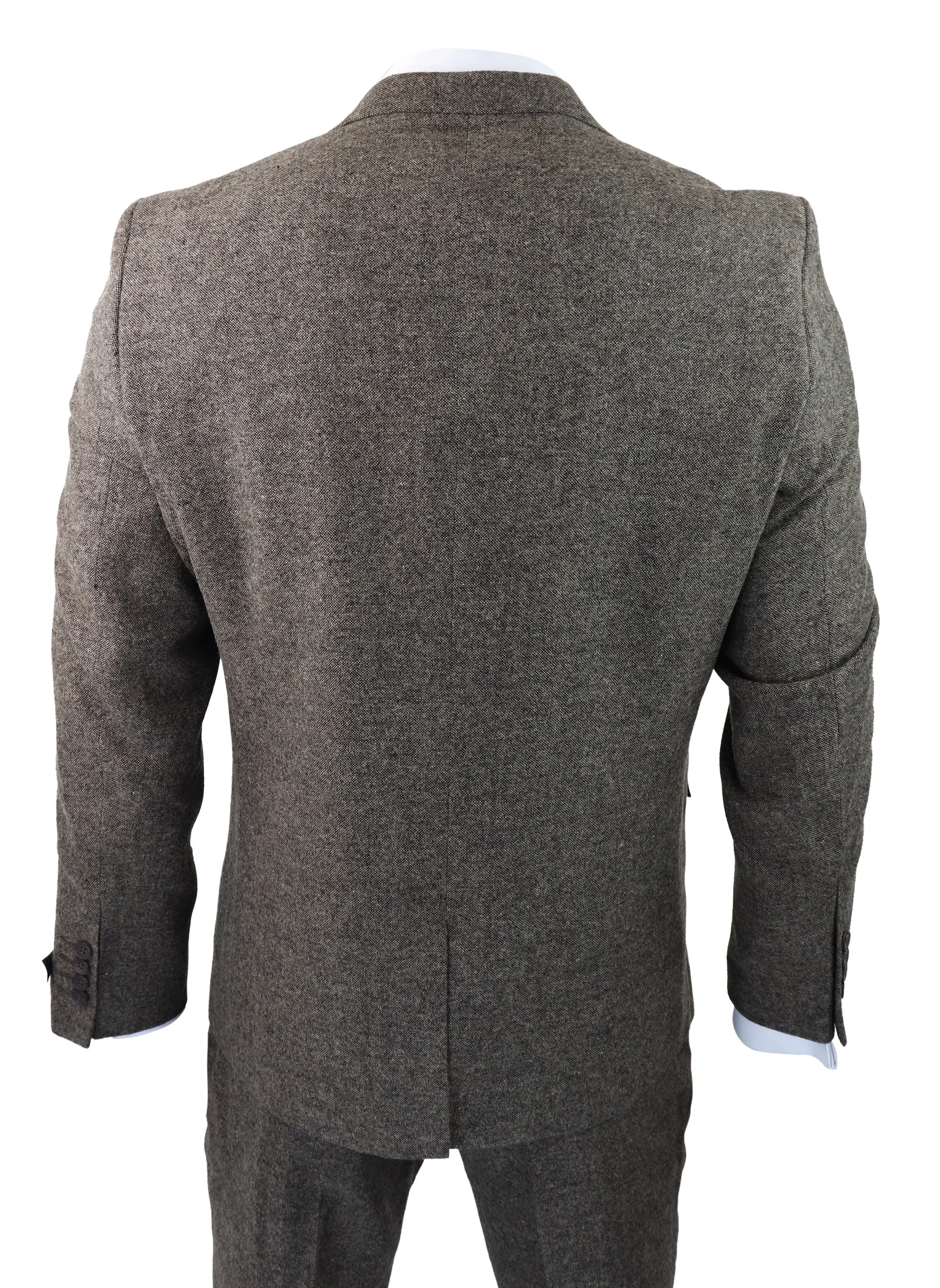 3-teiliger Anzug Doppelreihig Tweed