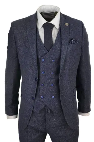 3-teiliger Anzug Doppelreihig Tweed