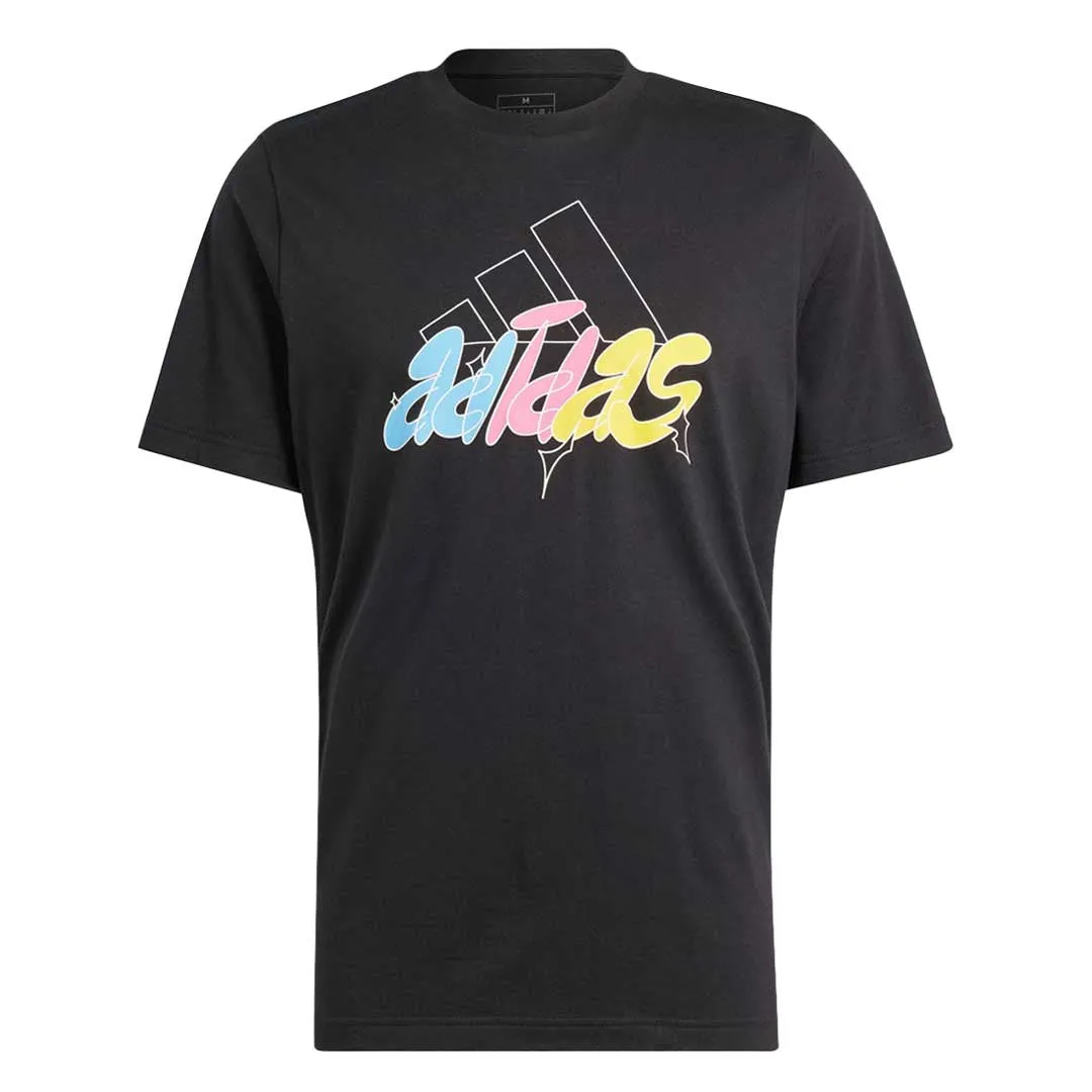 adidas - Herren T-Shirt mit aufgedrucktem Abzeichen-Motiv (IS2864)