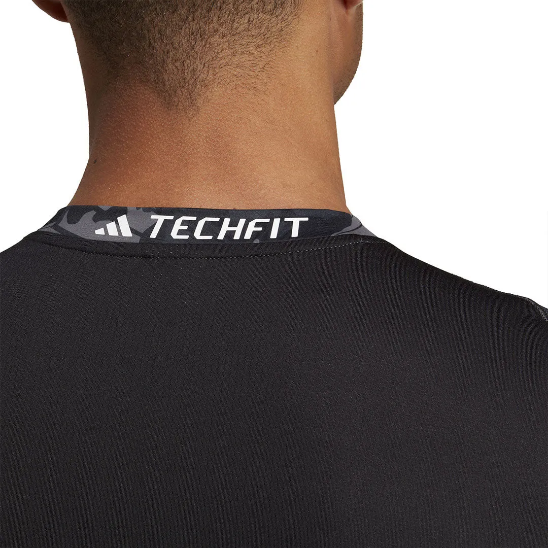 adidas - Herren Techfit Allover Print Trainings-T-Shirt (HS9811)
