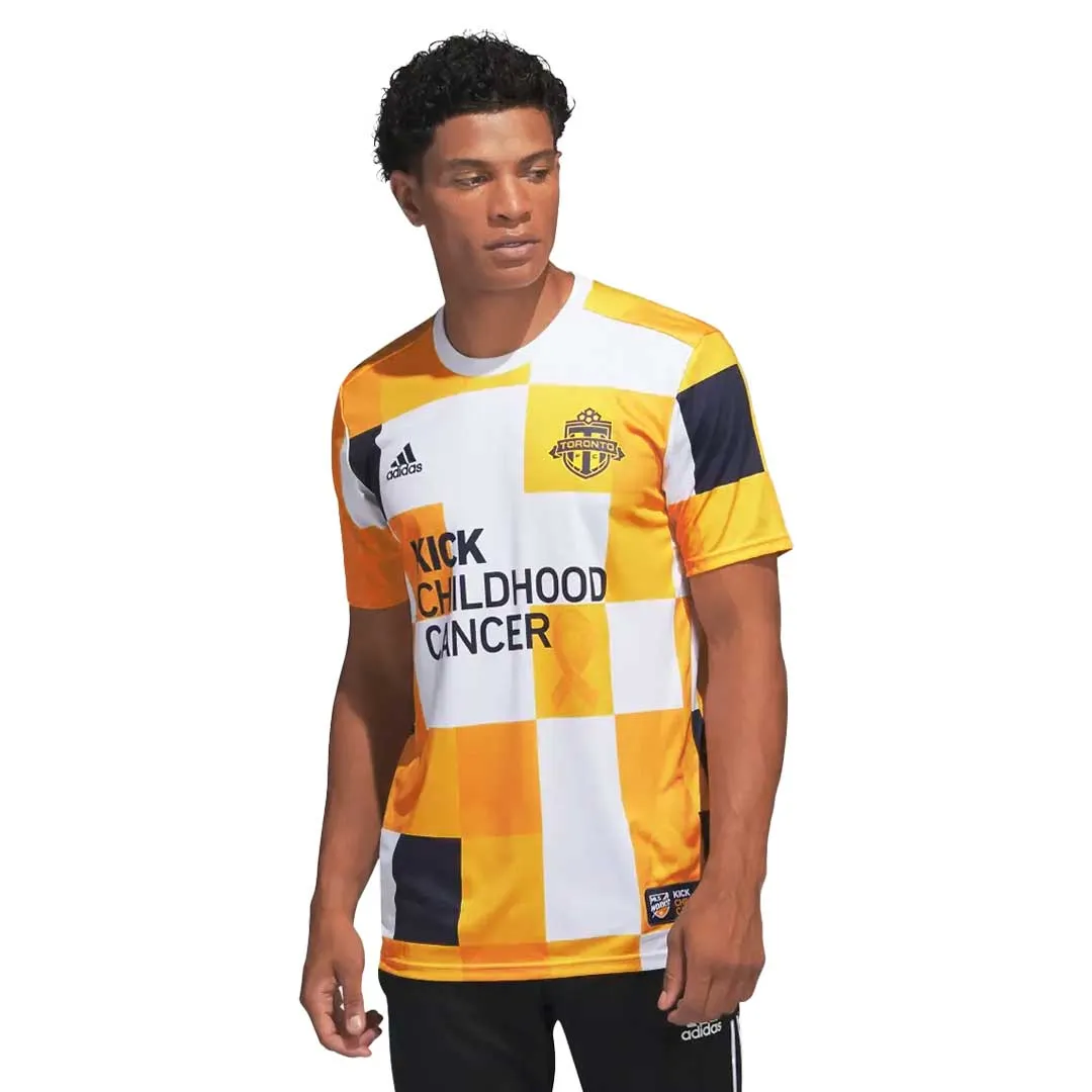 adidas - Herren Toronto FC Kick Childhood Cancer Vor dem Spiel Trikot (HT7799)