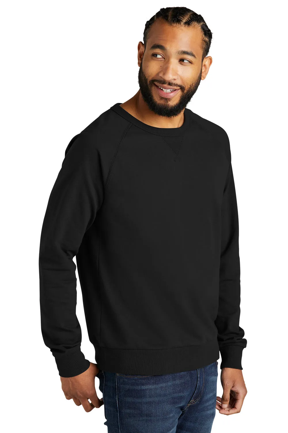 Allmade Herren Bio-French-Terry Crewneck Sweatshirt - Tiefschwarz