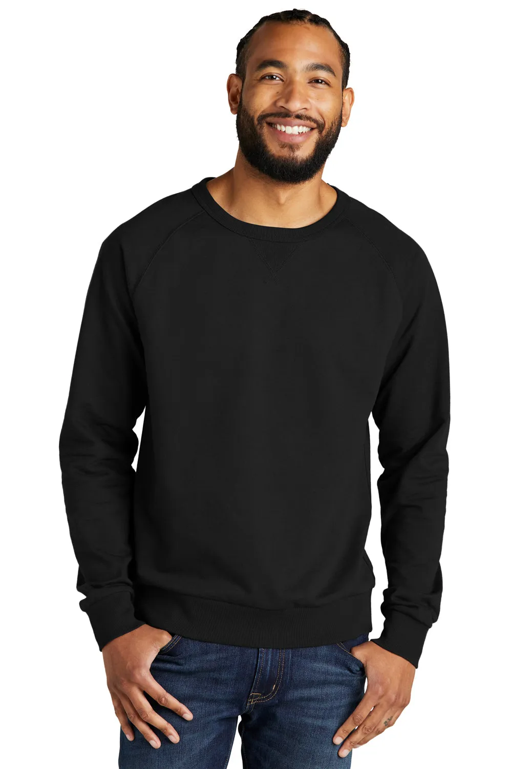Allmade Herren Bio-French-Terry Crewneck Sweatshirt - Tiefschwarz