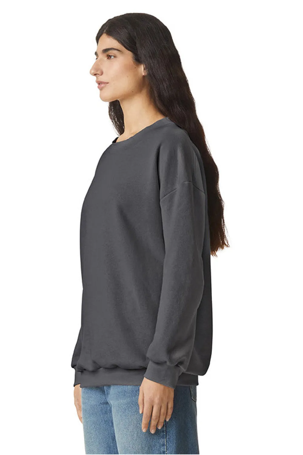 American Apparel Herren ReFlex Fleece Crewneck Sweatshirt - Asphaltgrau