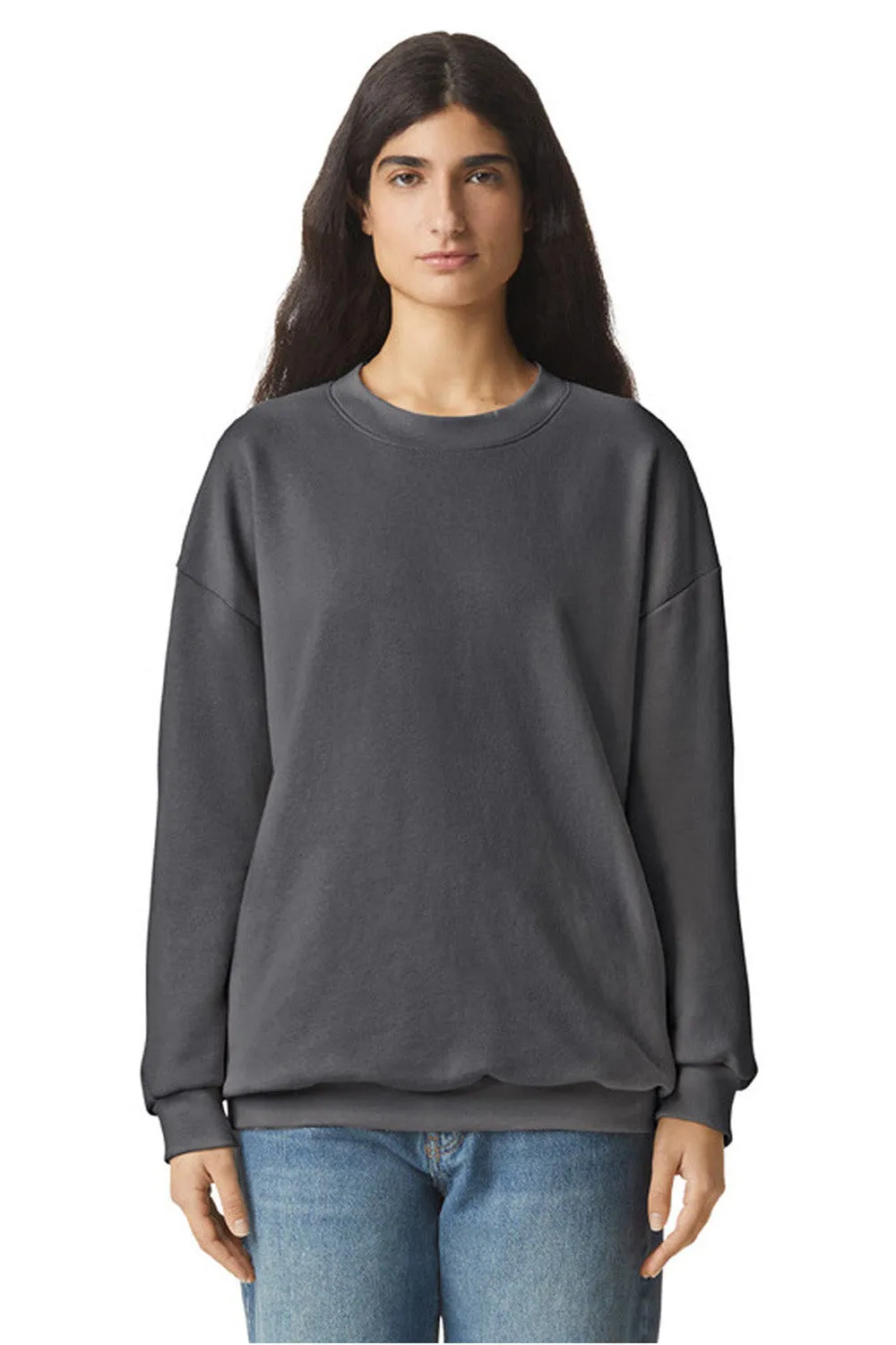 American Apparel Herren ReFlex Fleece Crewneck Sweatshirt - Asphaltgrau