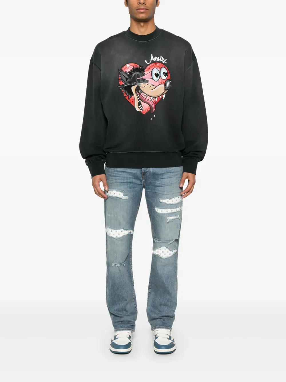 AMIRI - Herren Hopeless Romantic OS Crew Kleidung_amiri