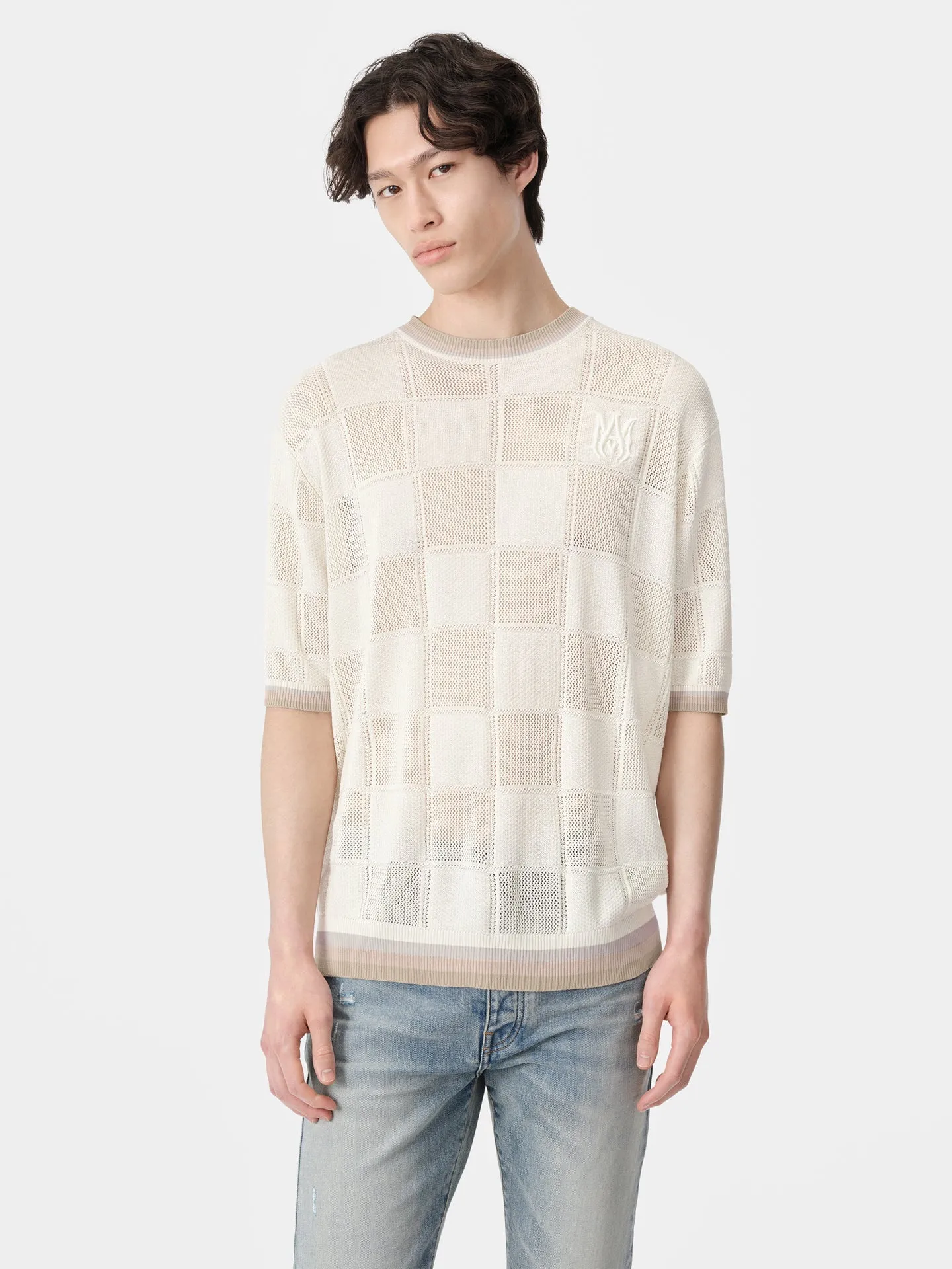 AMIRI - Herren MA Karo T-Shirt Kleidung_amiri