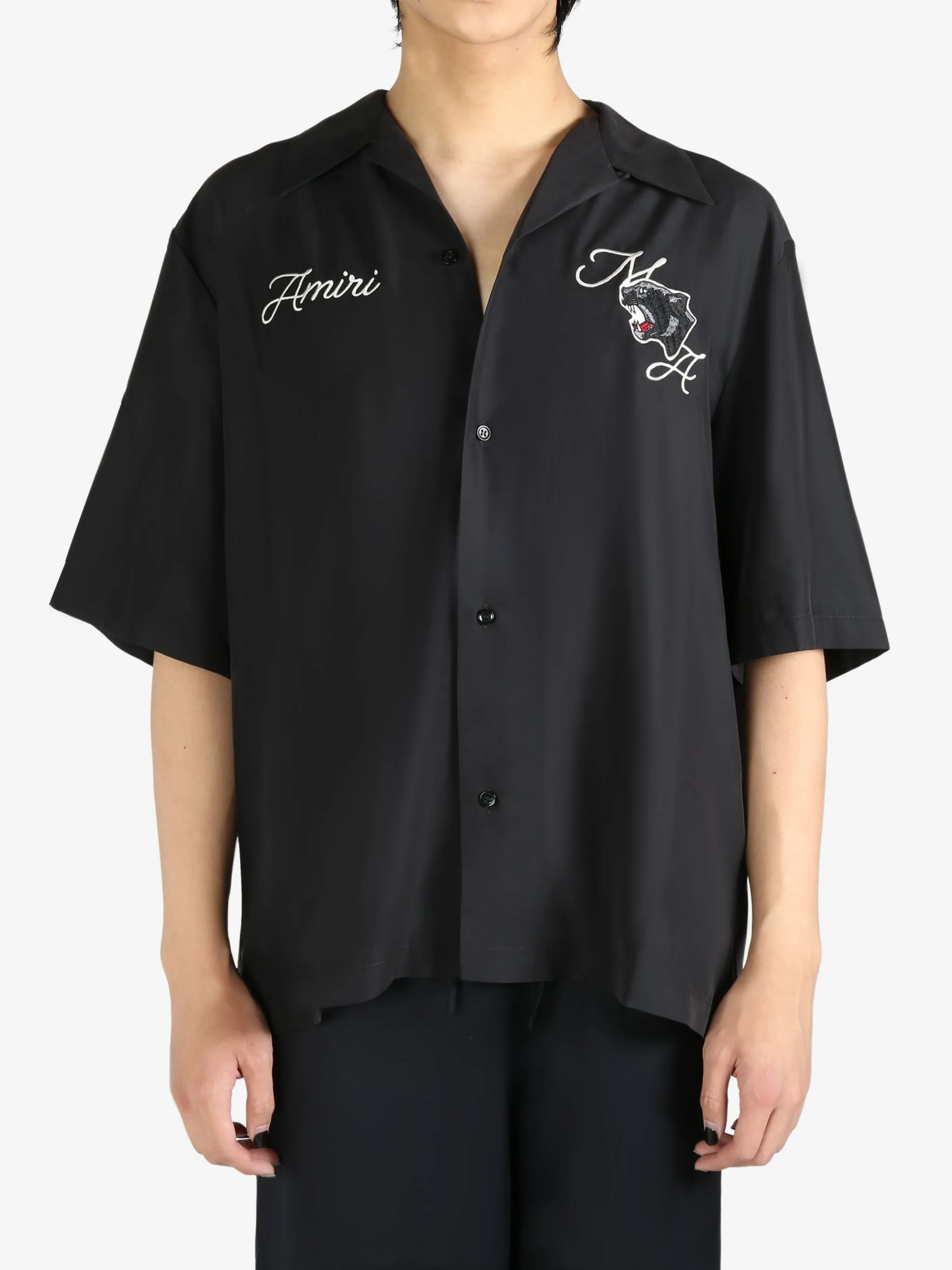AMIRI - Herren Panther Bowlinghemd Kleidung_amiri