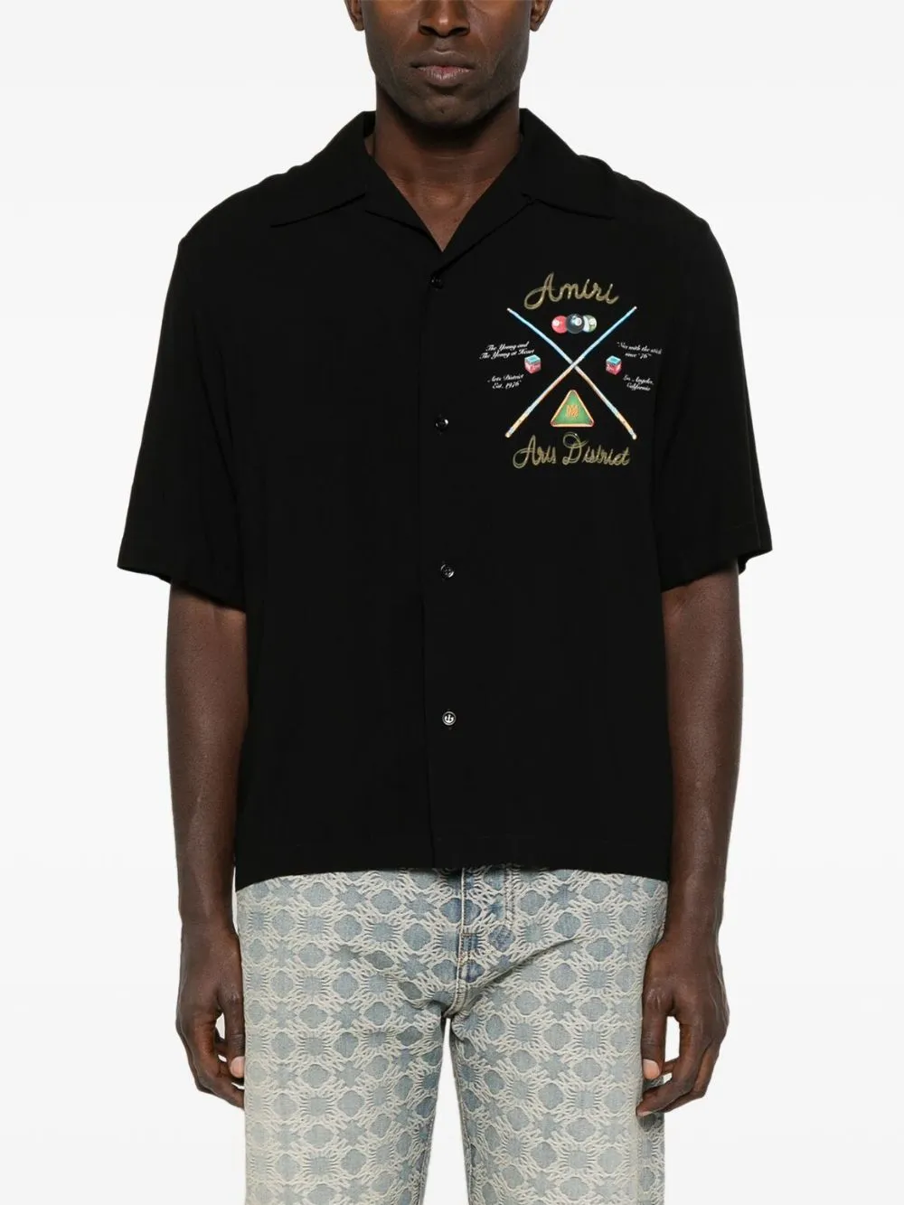 AMIRI - Herren Pool Queue Bowling Hemd Kleidung_amiri