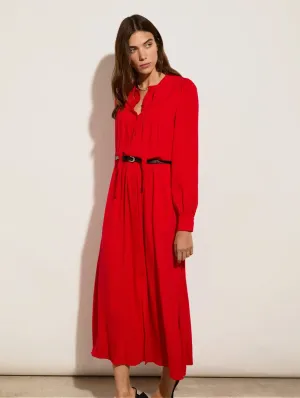 Ania LENZING™ ECOVERO™ Kleid | Karmesinrot