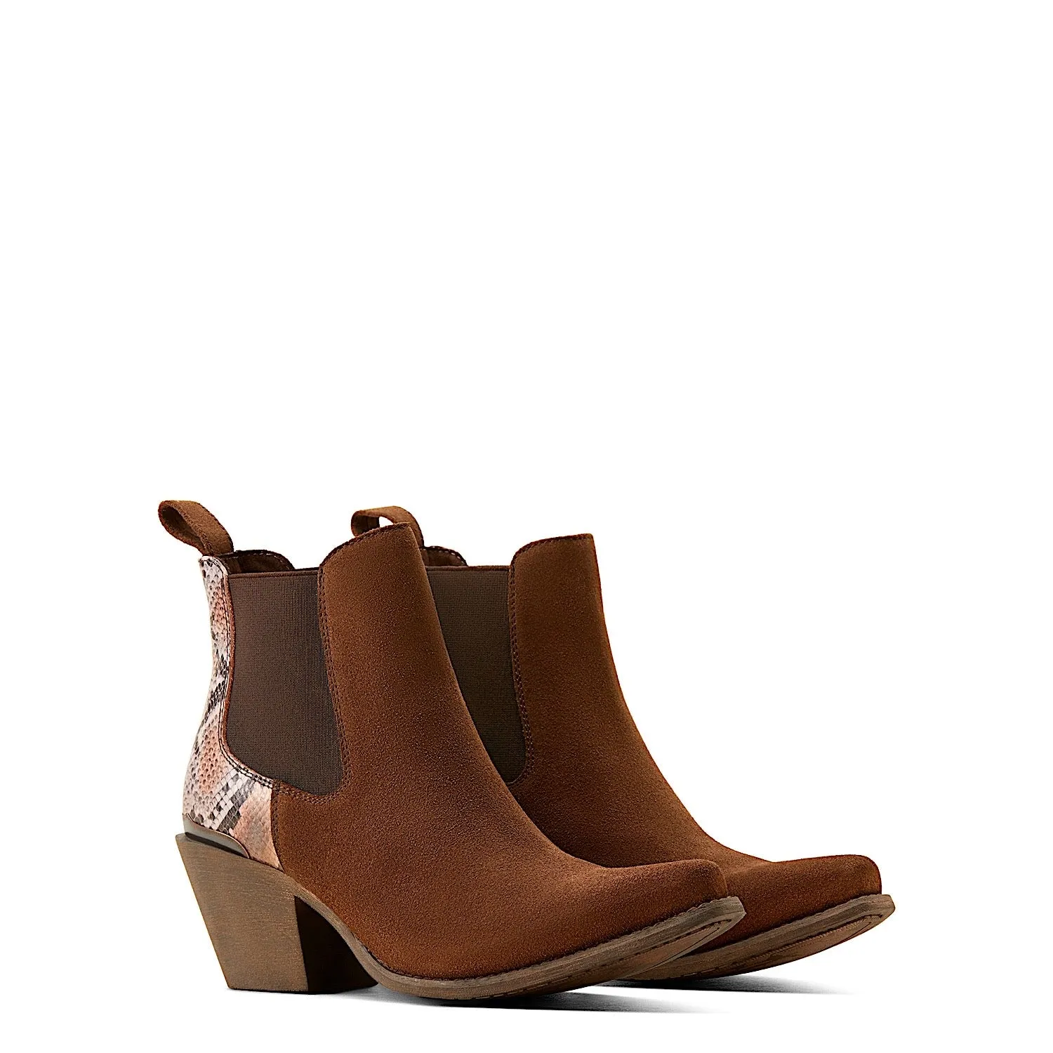 Ariat Damen Bradley Stiefeletten mit Absatz Kaffee Wildleder Ariat Schuhe