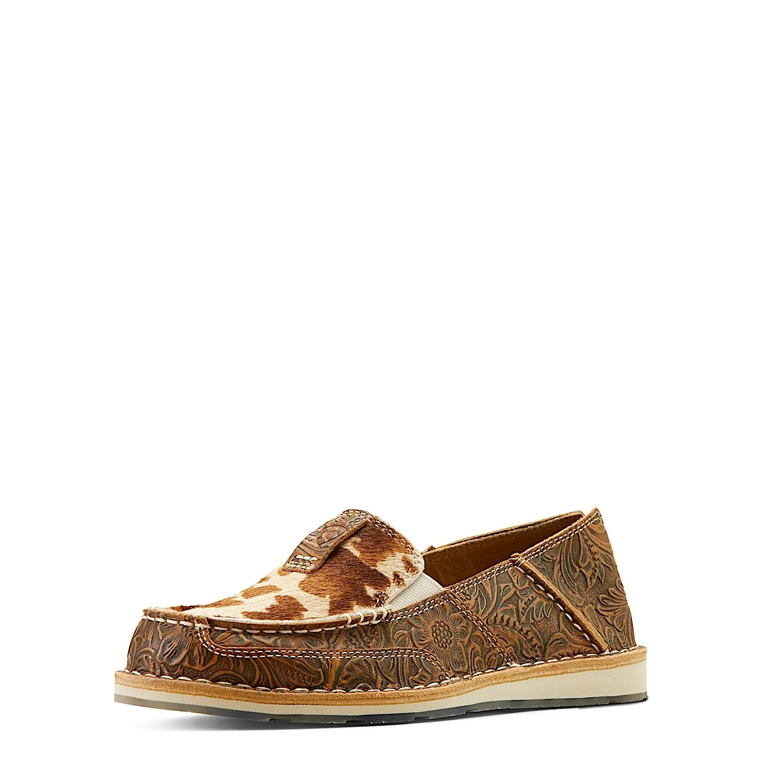 Ariat Damen Cruiser Braun Blumenprägung Braun Weiß Ariat Schuhe