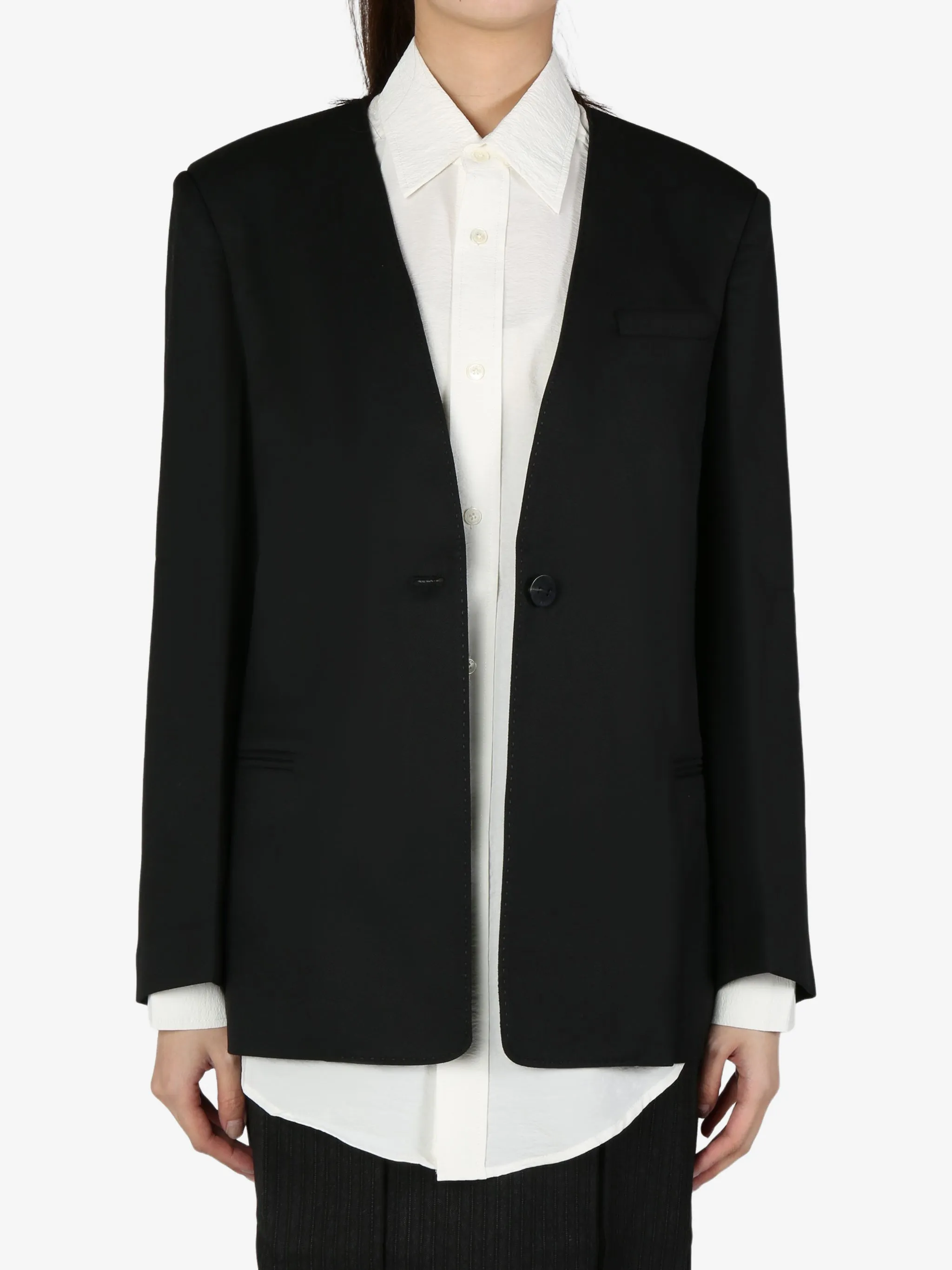 ATELIER NEW YORK - Damen Blazer ohne Kragen Clothing_atelier-new-york