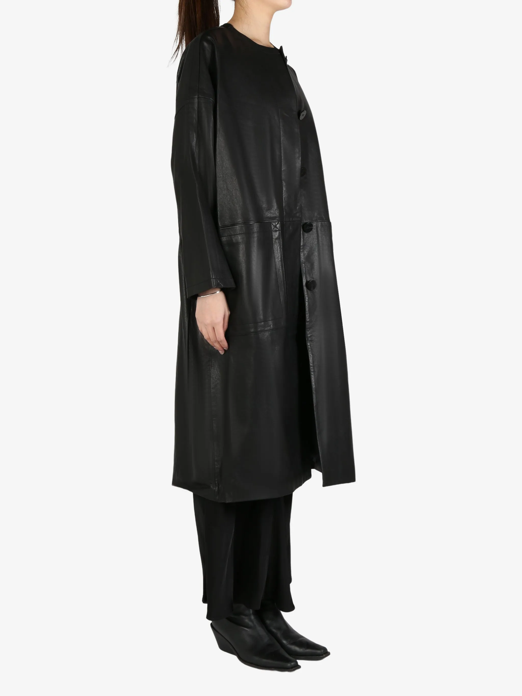 ATELIER NEW YORK - Damen Nappa Leder Mantel Bekleidung_atelier-new-york