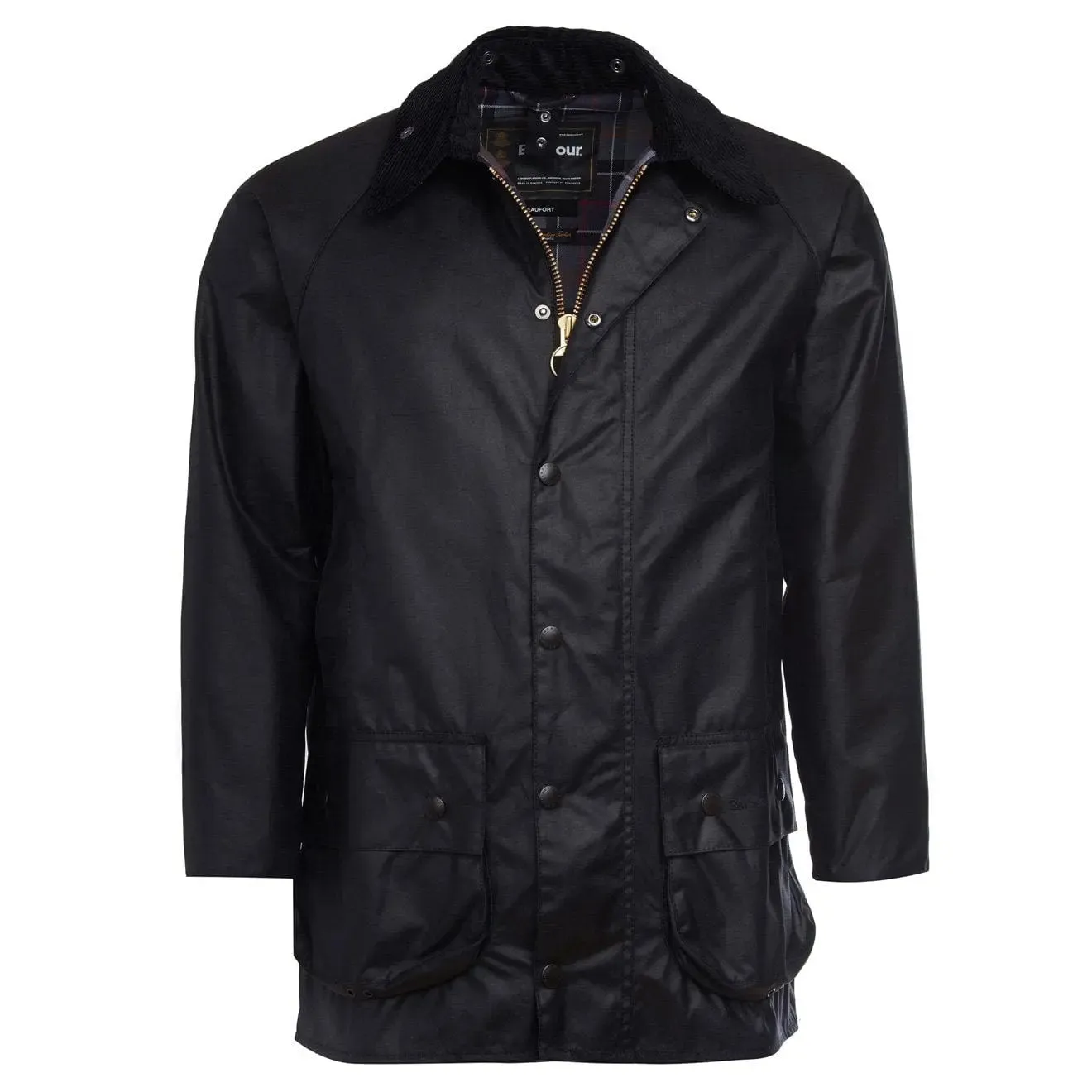Barbour Beaufort Wachsjacke Schwarz