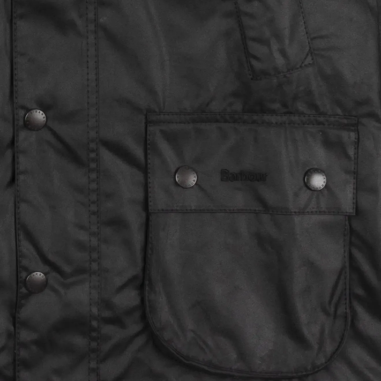 Barbour Bedale Wachsjacke Schwarz