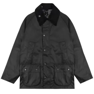 Barbour Bedale Wachsjacke Schwarz