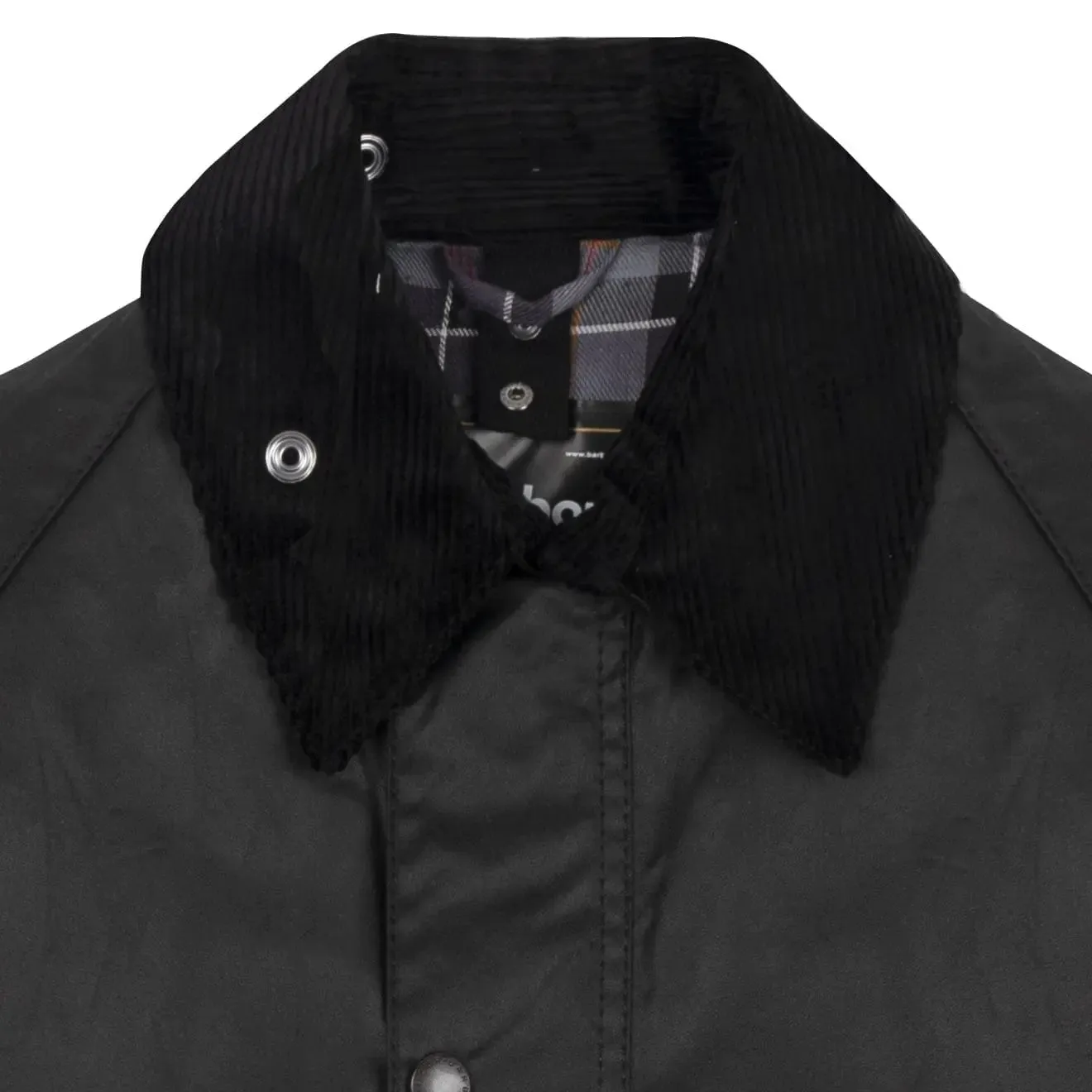 Barbour Bedale Wachsjacke Schwarz