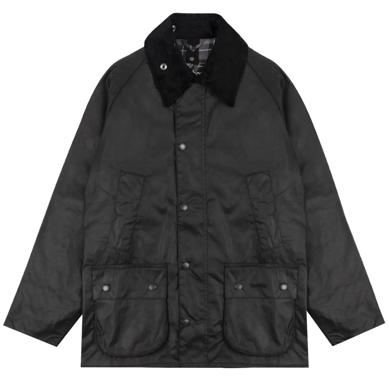 Barbour Bedale Wachsjacke Schwarz
