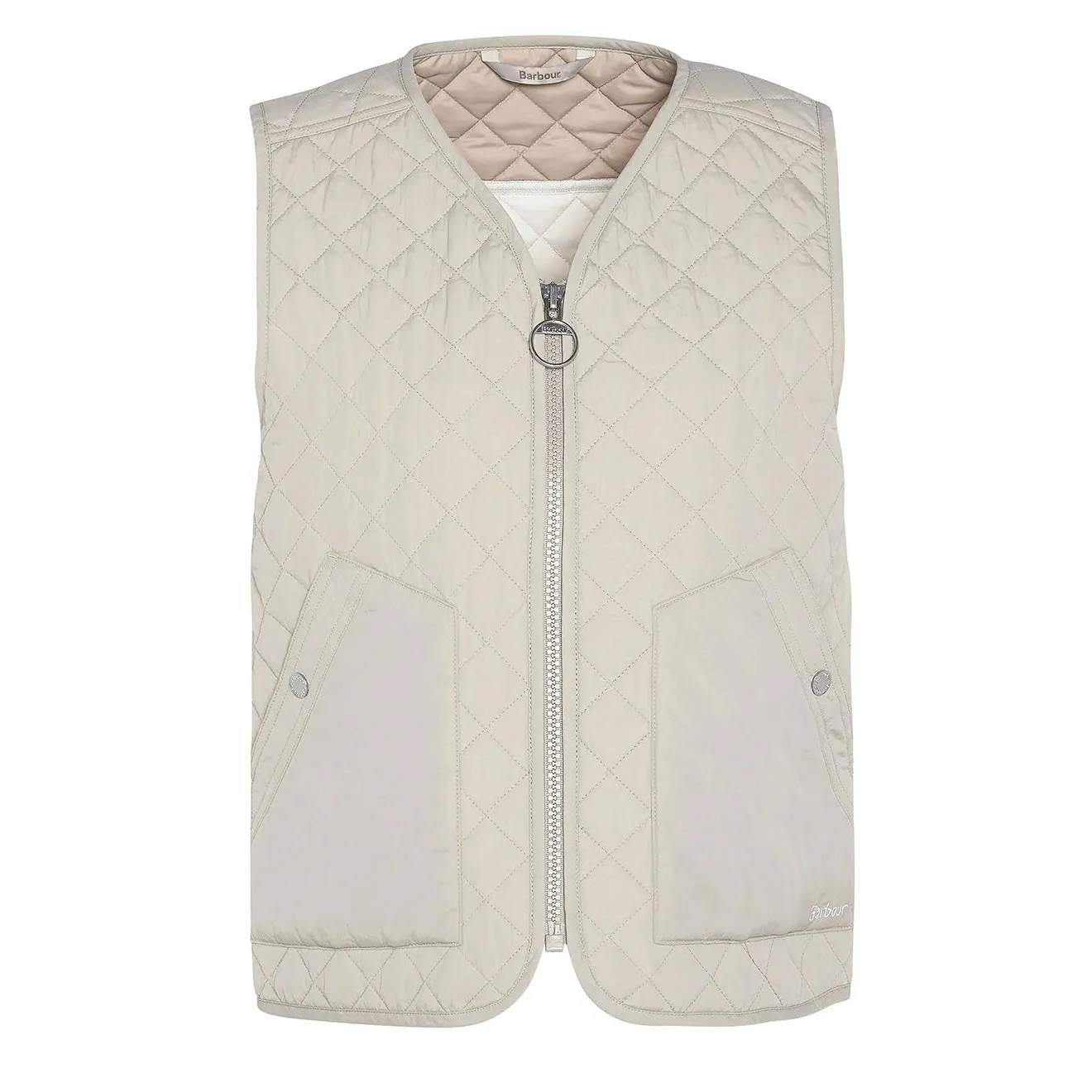 Barbour Damen Louise Gilet Hell Sand Kleidung Barbour