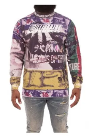 BB MOTTO JERSEY LS STRICK Billionaire Boys Club Kleidung