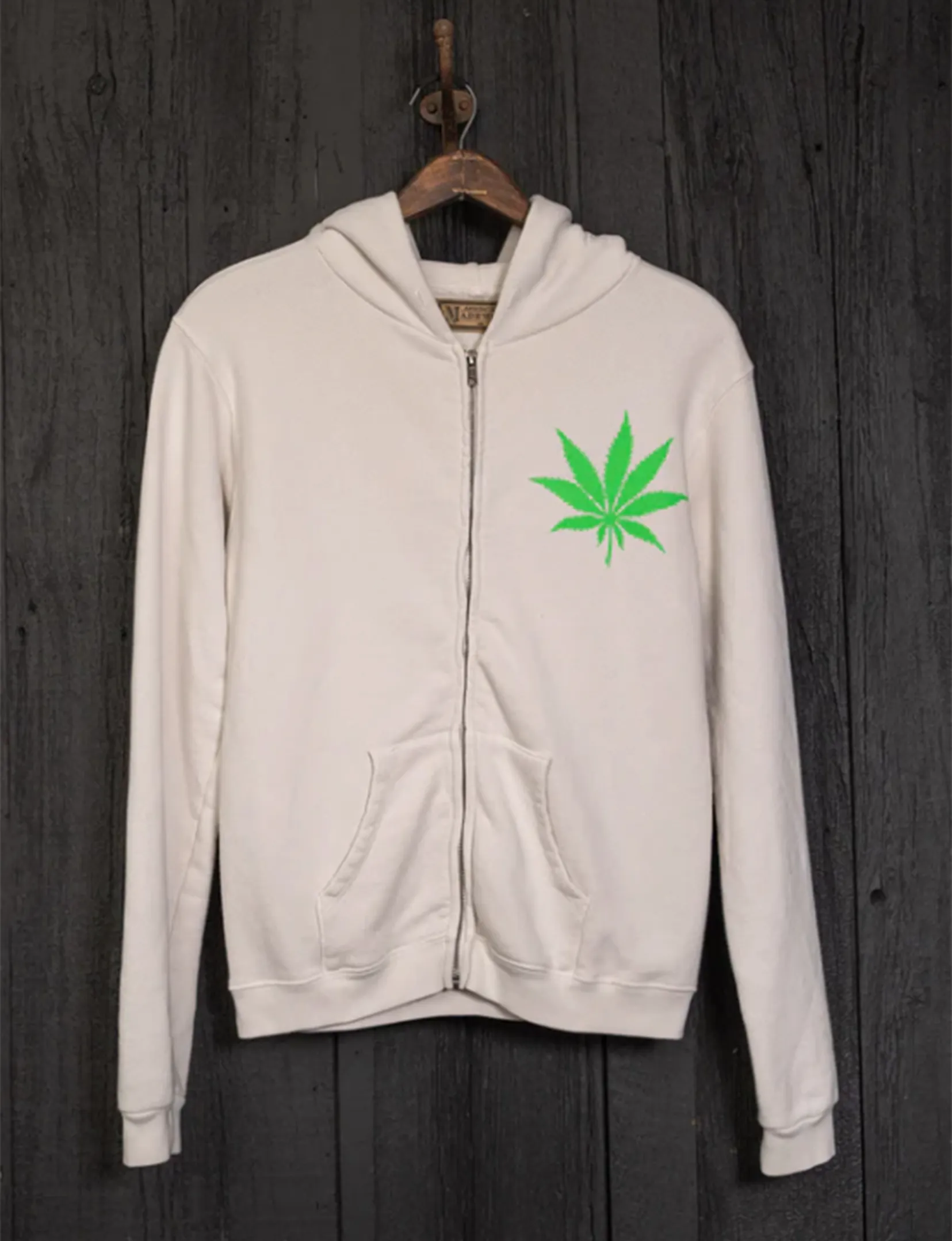 Be Kind Zip Hoodie, Vintage Weiß Kleidung_madeworn