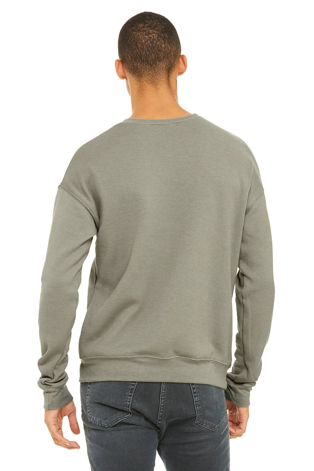 Bella   Canvas Herren Fleece Pullover - Heather Stone