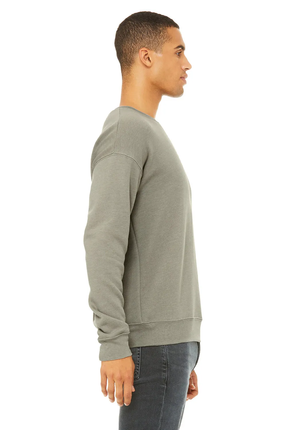 Bella   Canvas Herren Fleece Pullover - Heather Stone