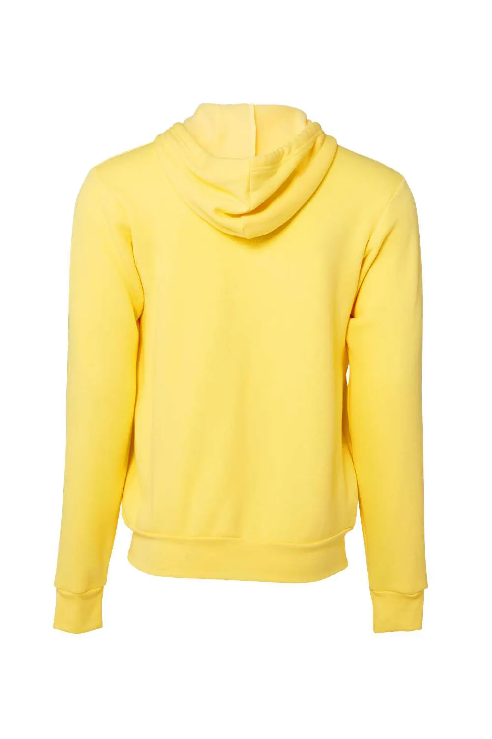 Bella   Canvas Herren Fleece Full-Zip Kapuzenpullover mit Taschen - Gelb