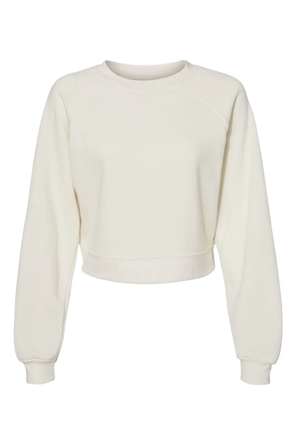 Bella   Canvas Damen Raglan Crewneck Sweatshirt - Vintage Weiß
