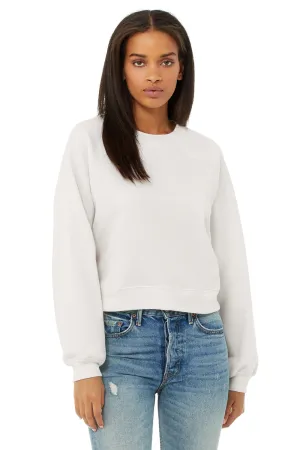 Bella   Canvas Damen Raglan Crewneck Sweatshirt - Vintage Weiß