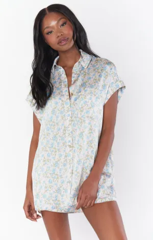Best Day Button Up ~ Bezaubernde Rose Luxe Satin
