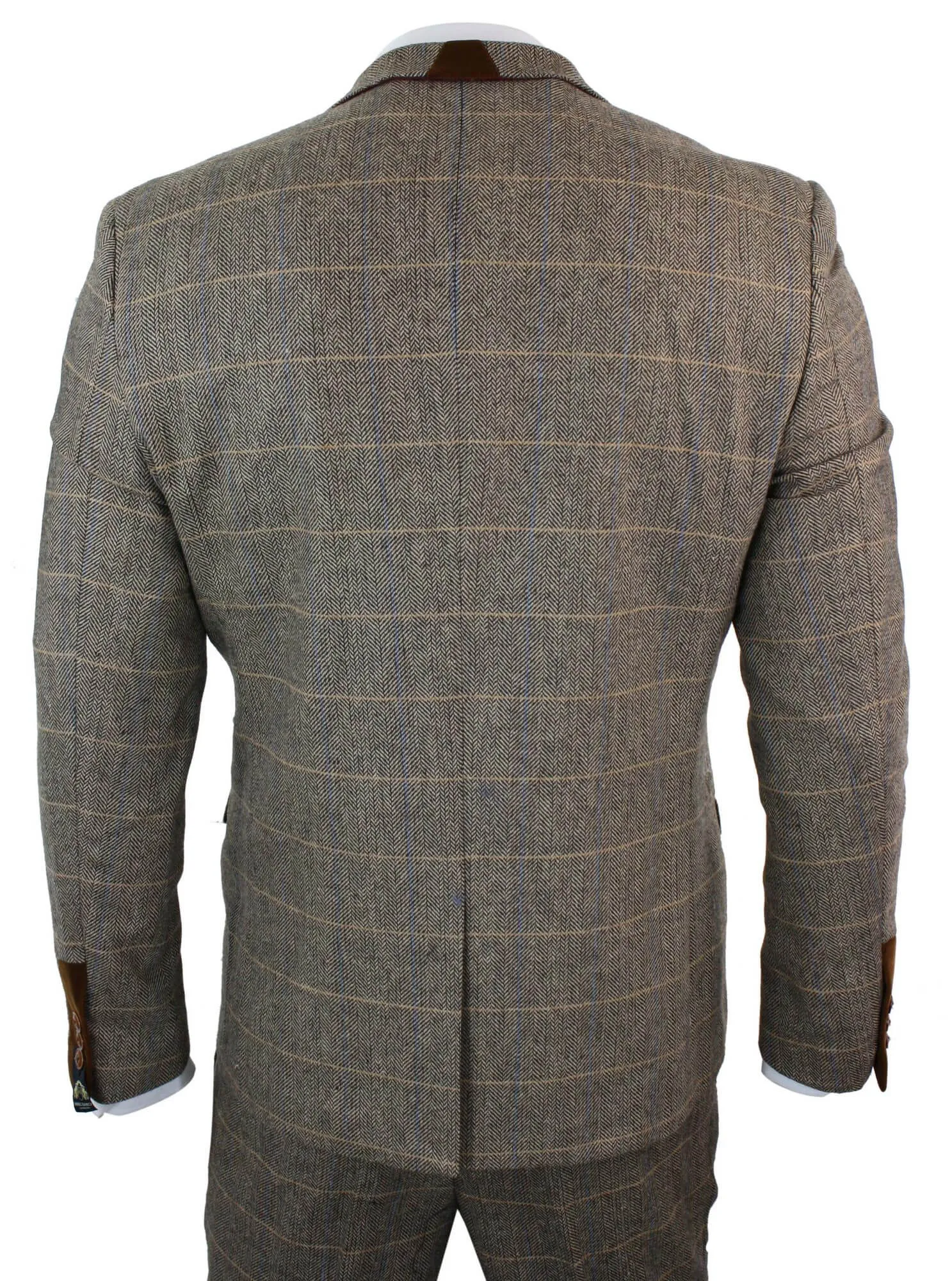 Blake 3-teiliger Tweed-Anzug mit doppelter Reihe