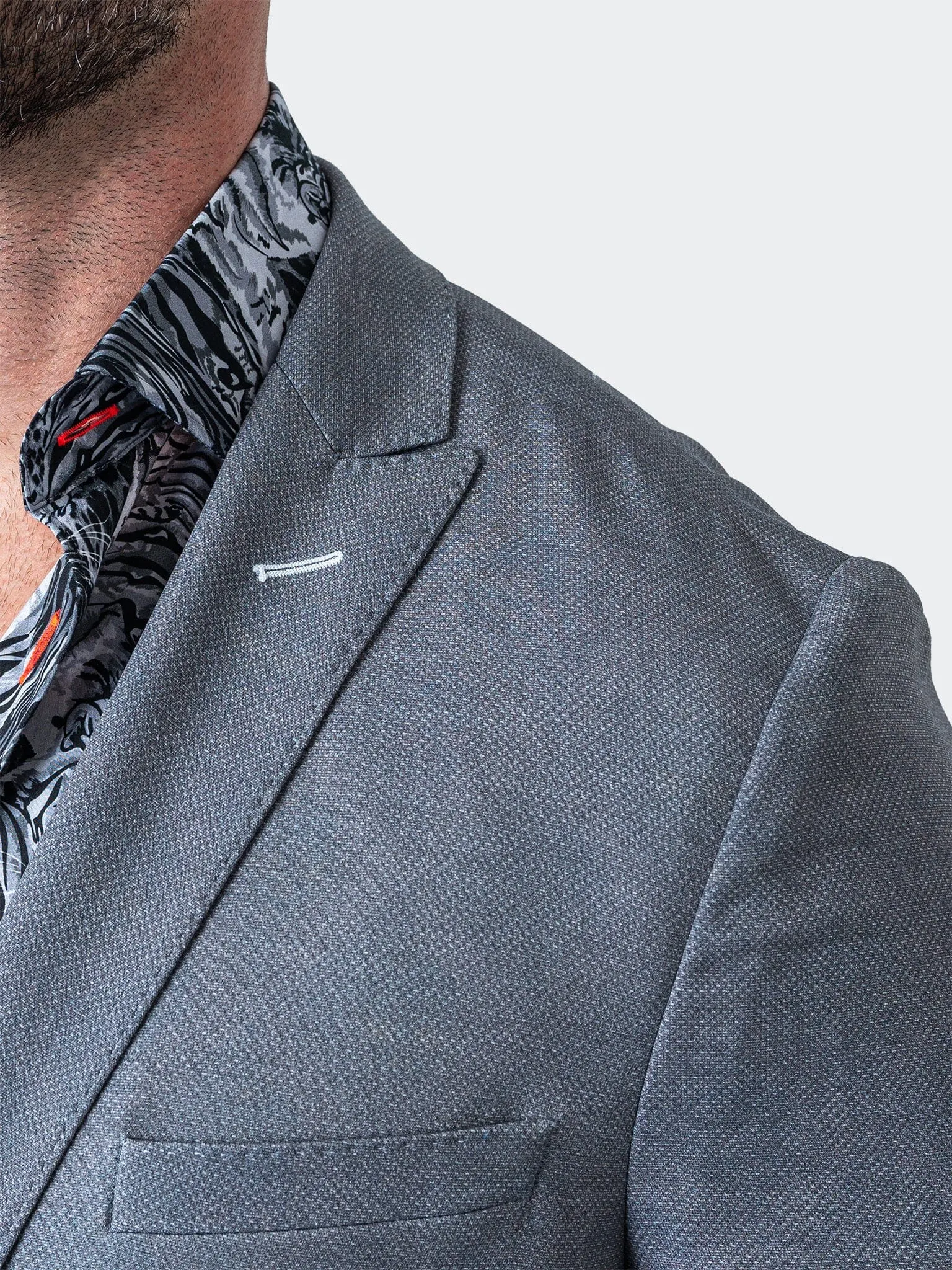 Blazer Unkonstruierte Linie Grau Grau
