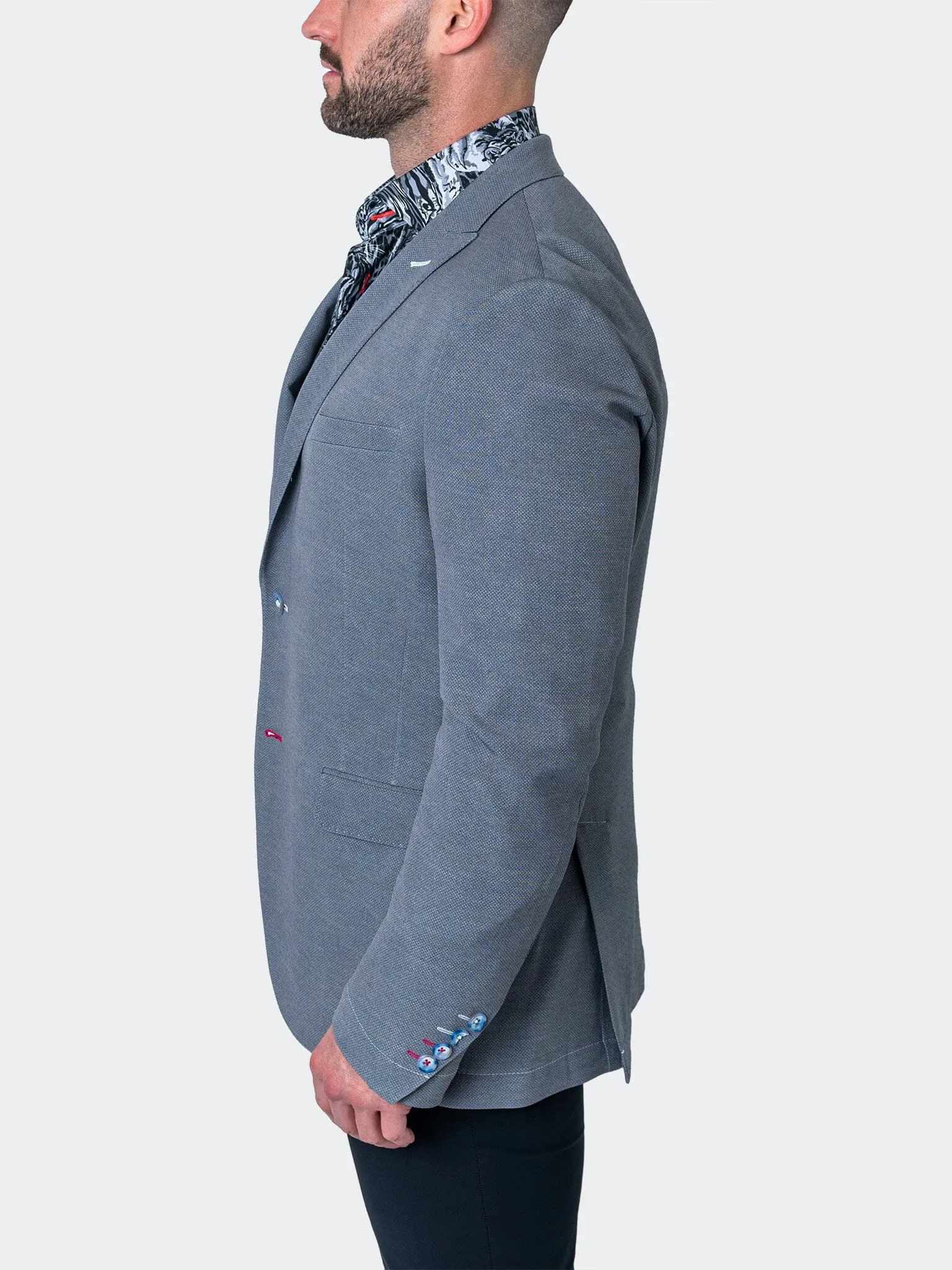 Blazer Unkonstruierte Linie Grau Grau