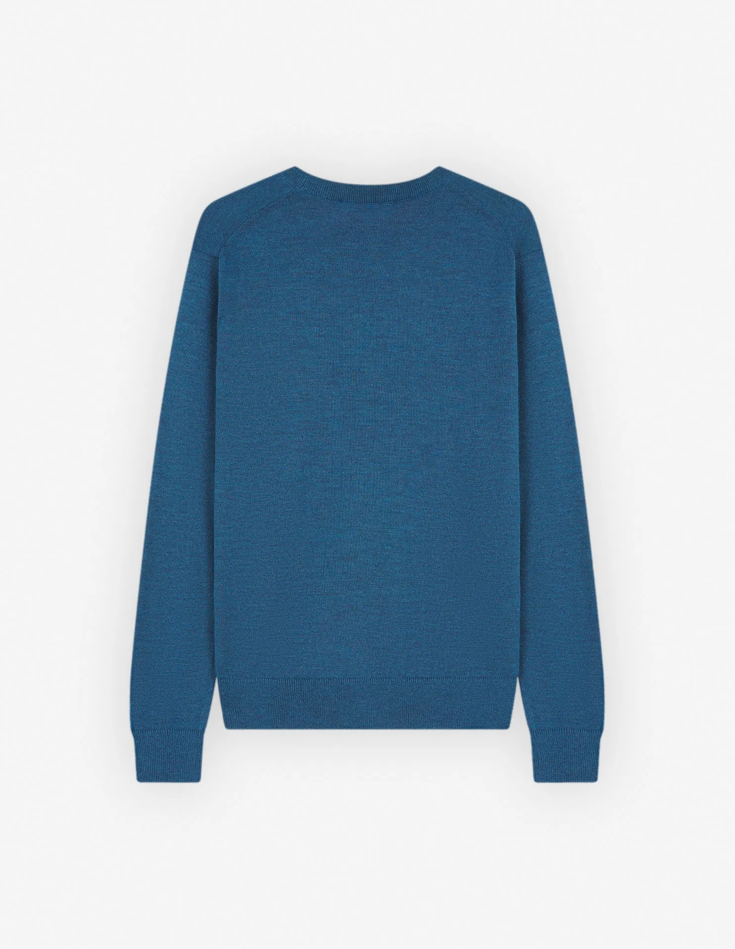 Mutiger Fuchskopf-Patch Regular Pullover Saphirblau