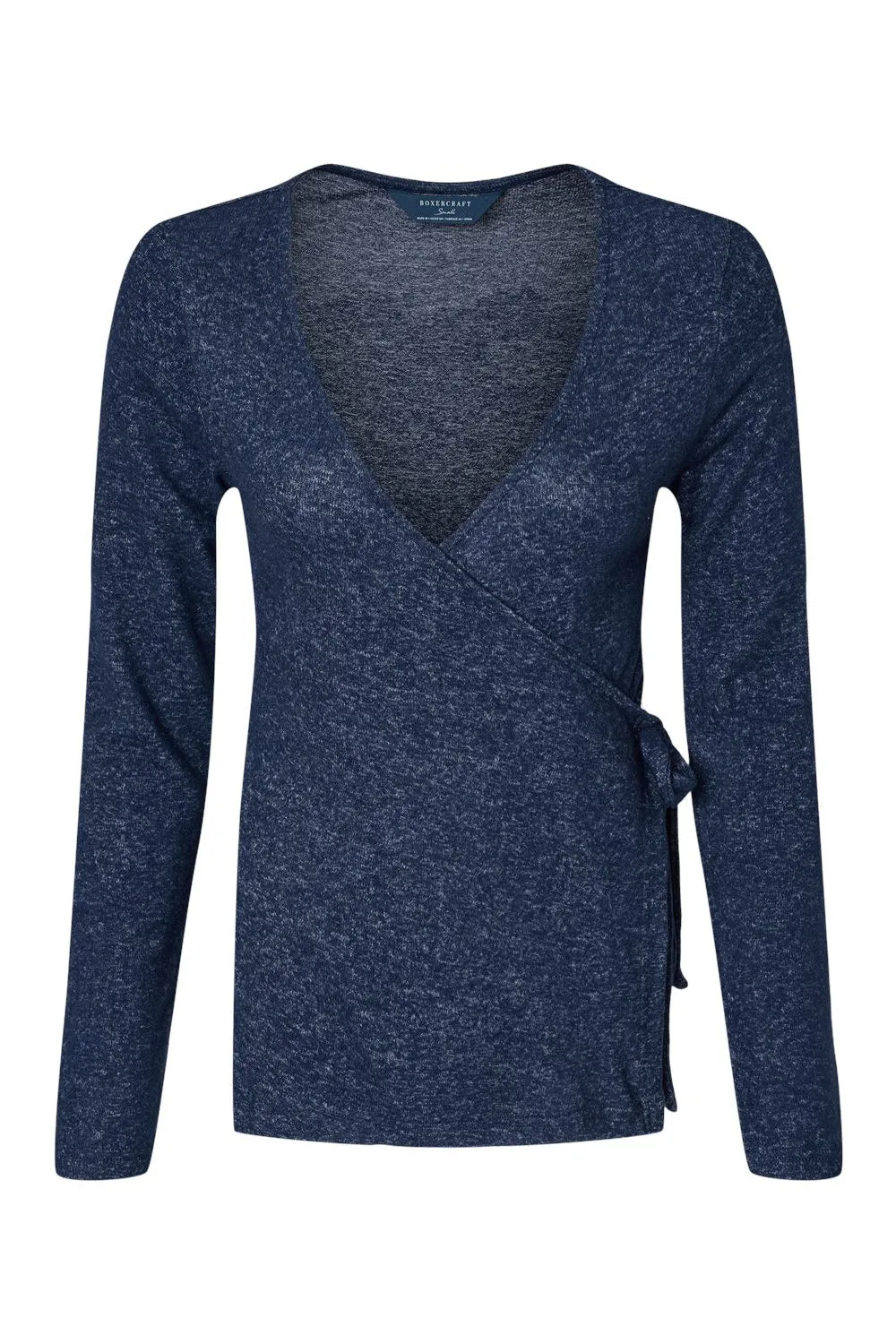 Boxercraft Damen Kuschel-Wrap-Sweatshirt - Meliertes Marineblau - Ausverkauf