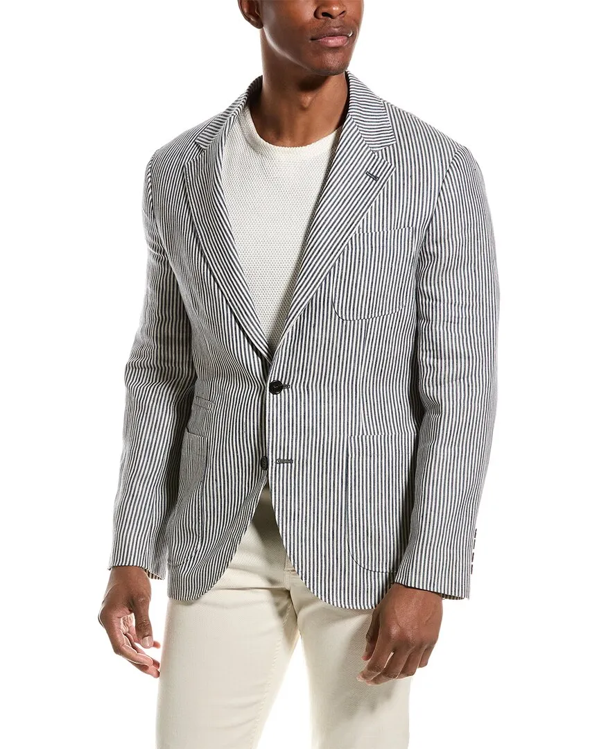 Brunello Cucinelli Blazer aus Leinen & Wollmischgewebe