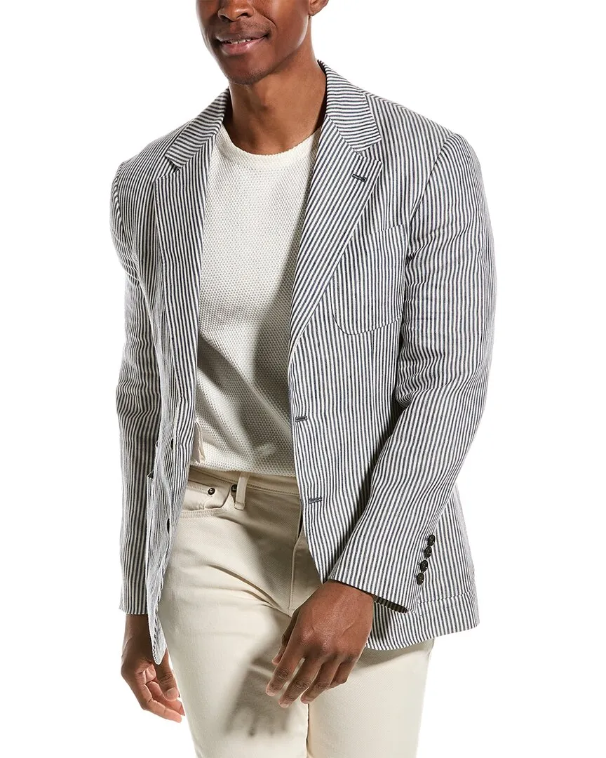 Brunello Cucinelli Blazer aus Leinen & Wollmischgewebe