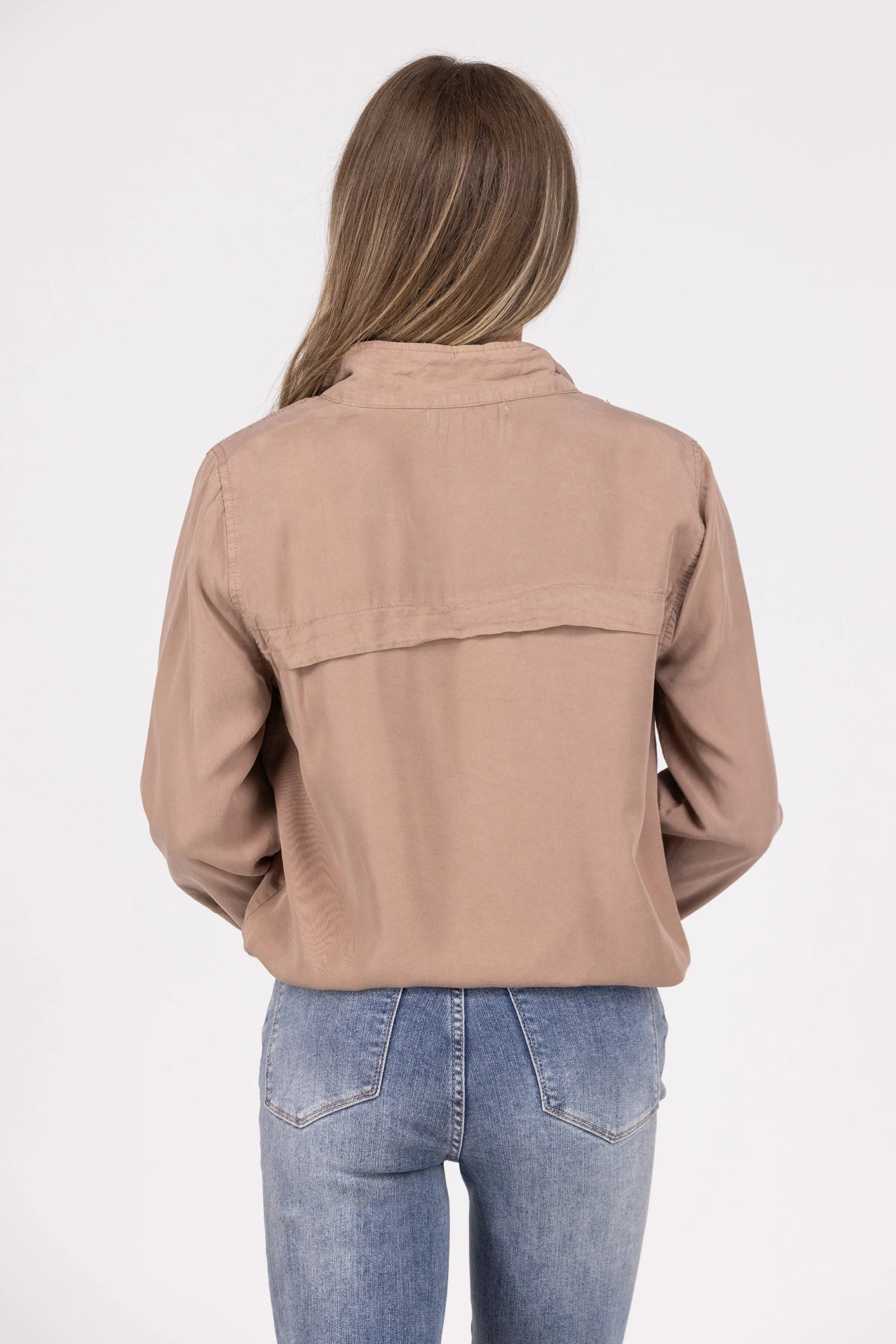 Bucket List Damen Utility Jacket mit Taillengurt
