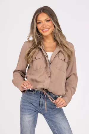 Bucket List Damen Utility Jacket mit Taillengurt