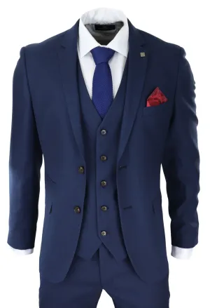Calvin Hochzeits-Navy 3-teiliger Anzug