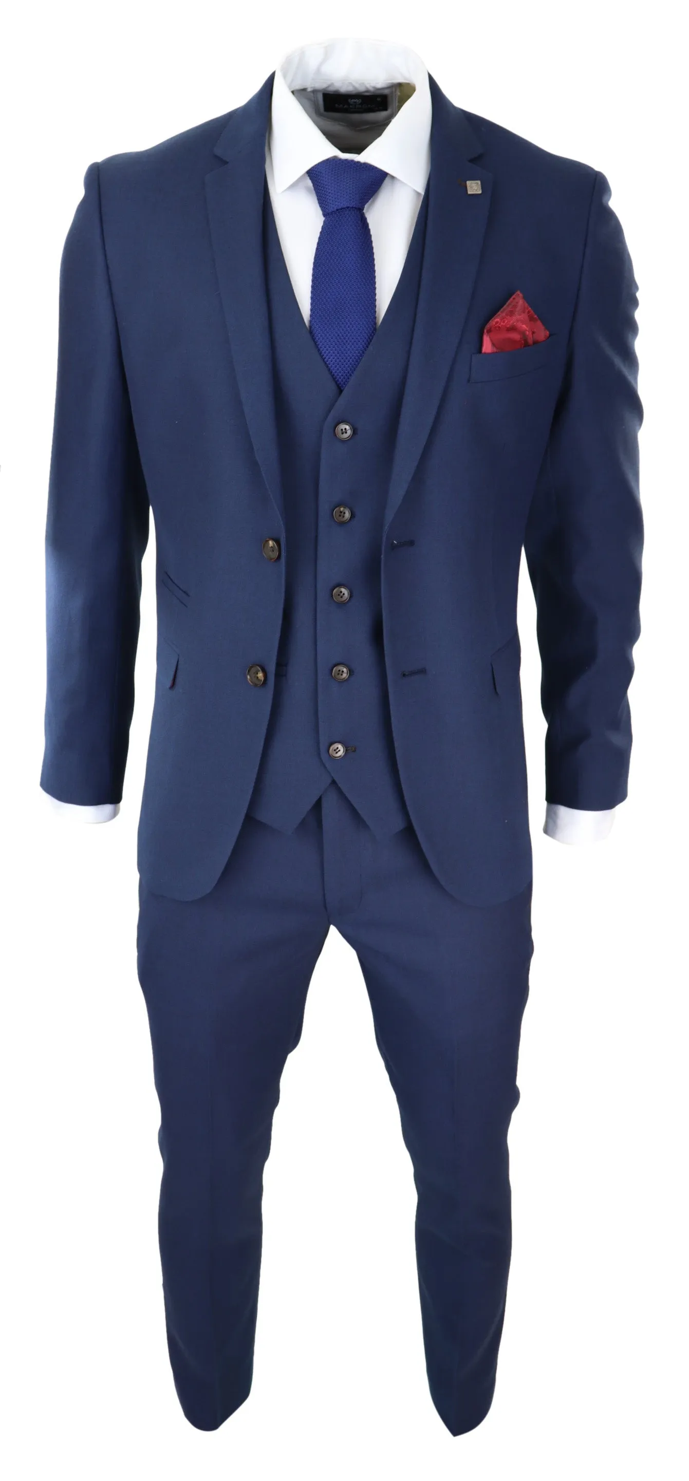Calvin Hochzeits-Navy 3-teiliger Anzug