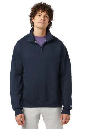 Champion Herren Powerblend 1/4-Zip Sweatshirt - Marineblau