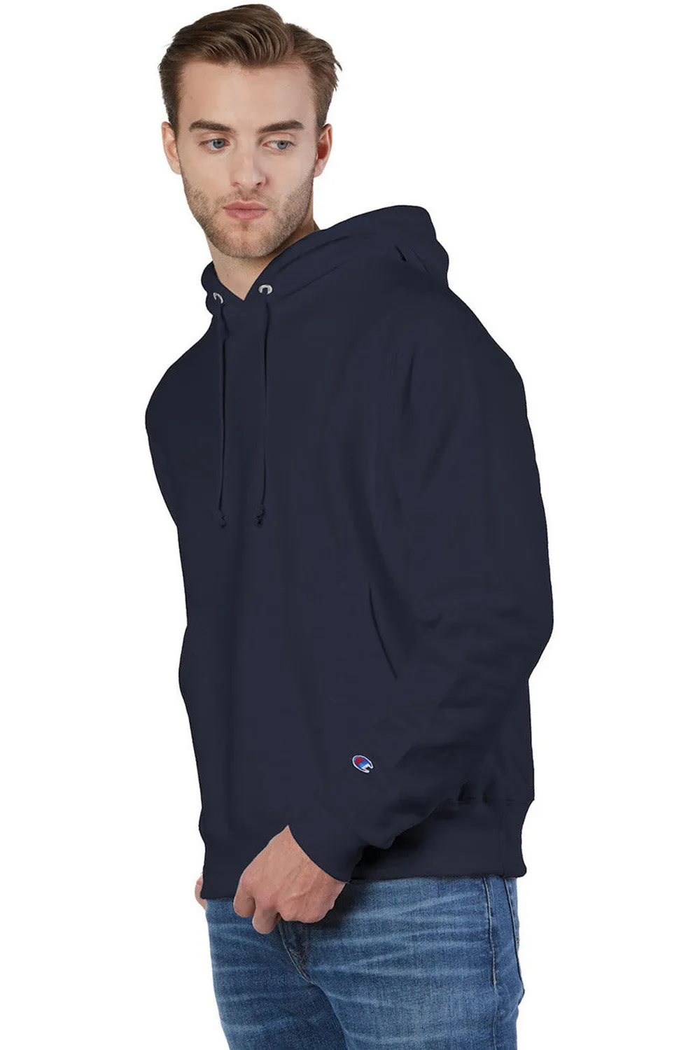 Champion Herren Kapuzenpullover mit Tasche - schrumpffest - Marineblau