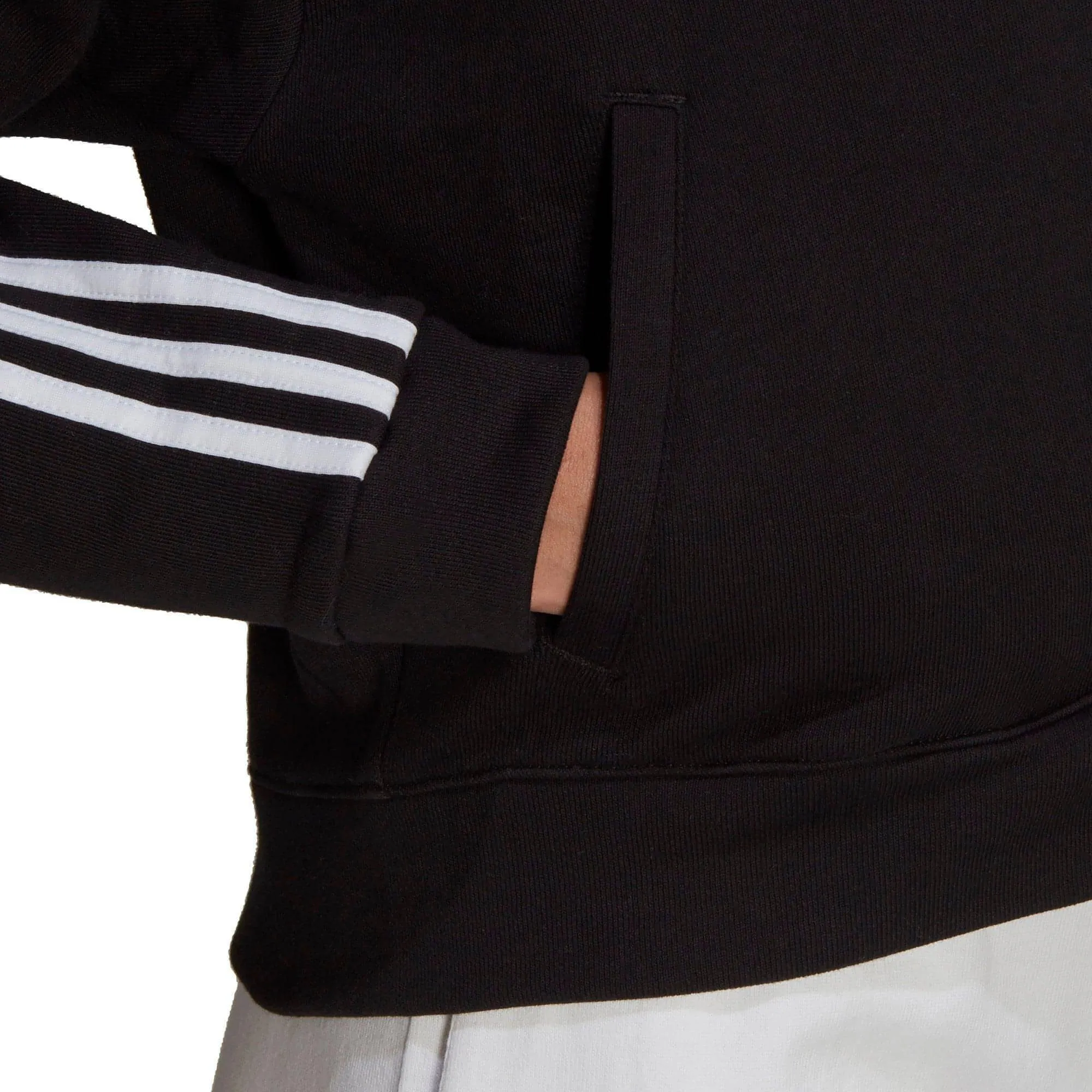 Bekleidung Adidas Damen adidas Cropped Damen Track Top - Schwarz