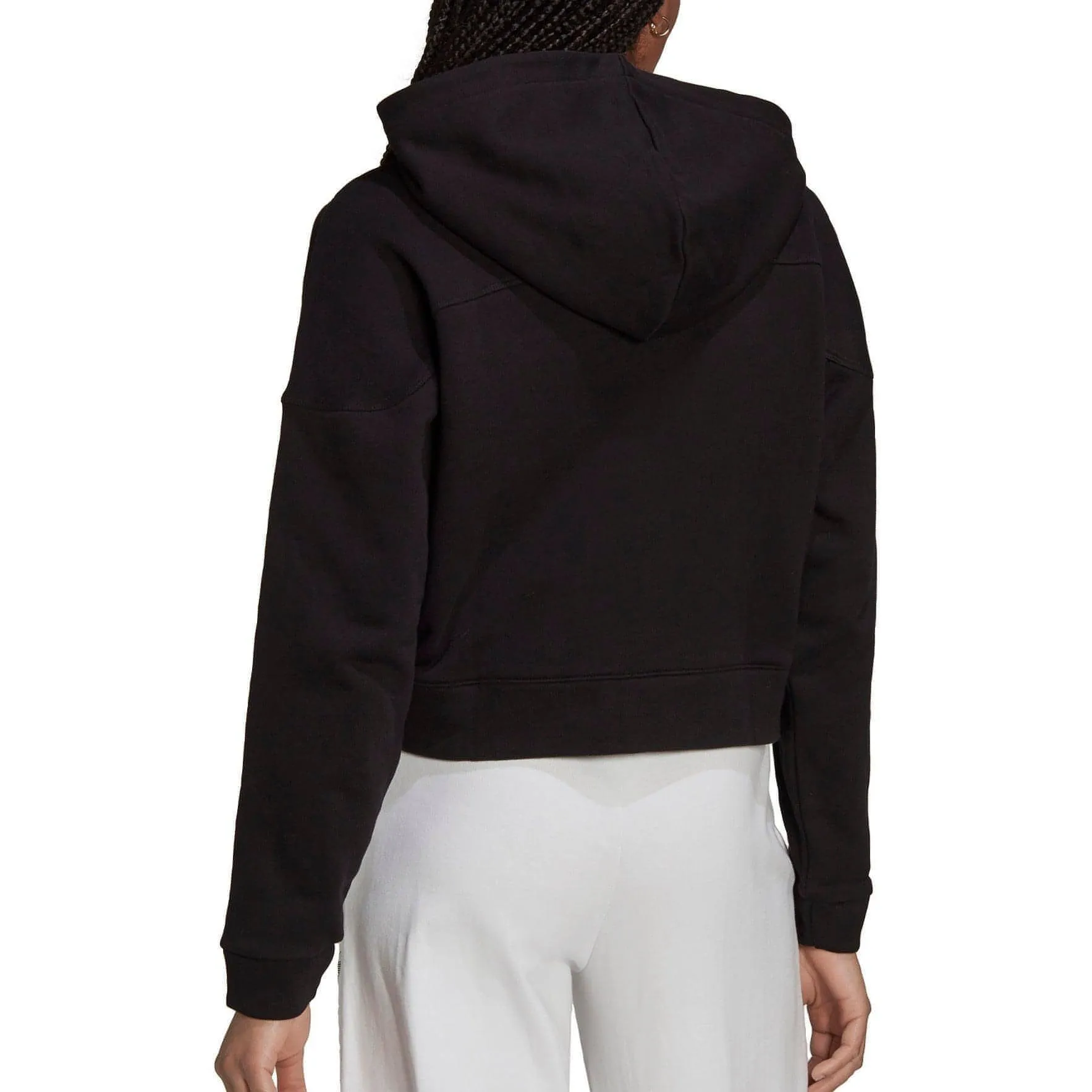 Bekleidung Adidas Damen adidas Cropped Damen Track Top - Schwarz
