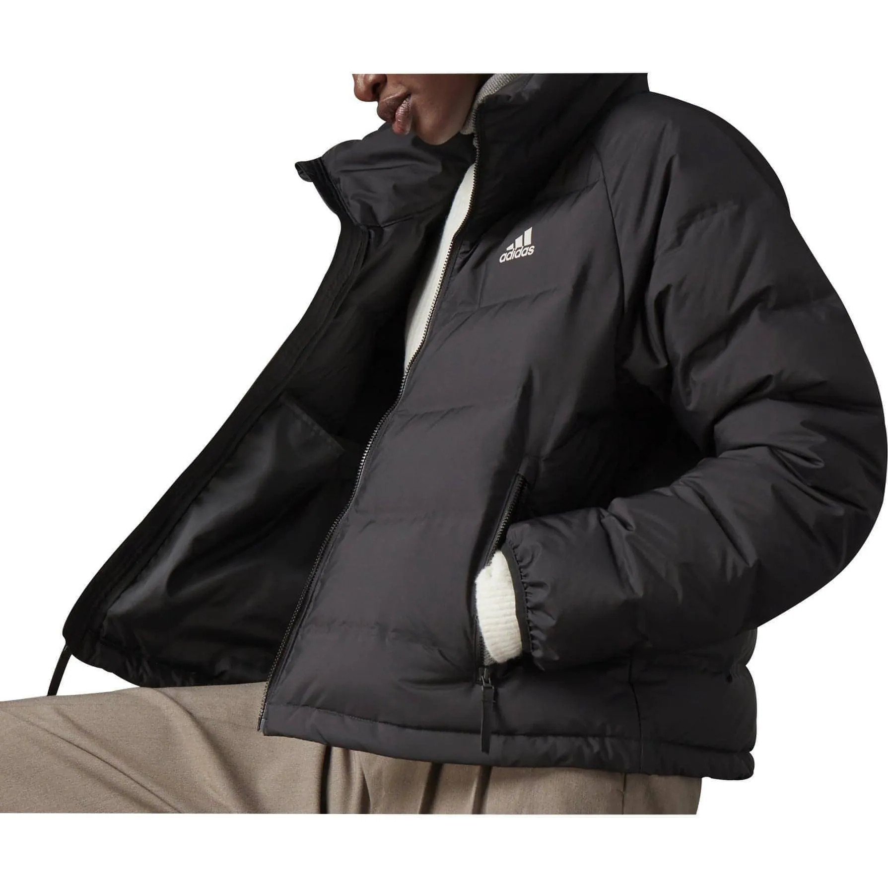 Bekleidung Adidas Damen adidas Helionic Relaxed Fit Daunenjacke für Damen - Schwarz